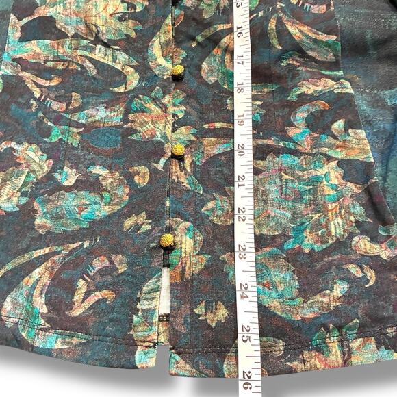 Soft Surroundings Top Sz Small Petite Del Bosque Tunic Starry Night Gold Beaded - Picture 7 of 7